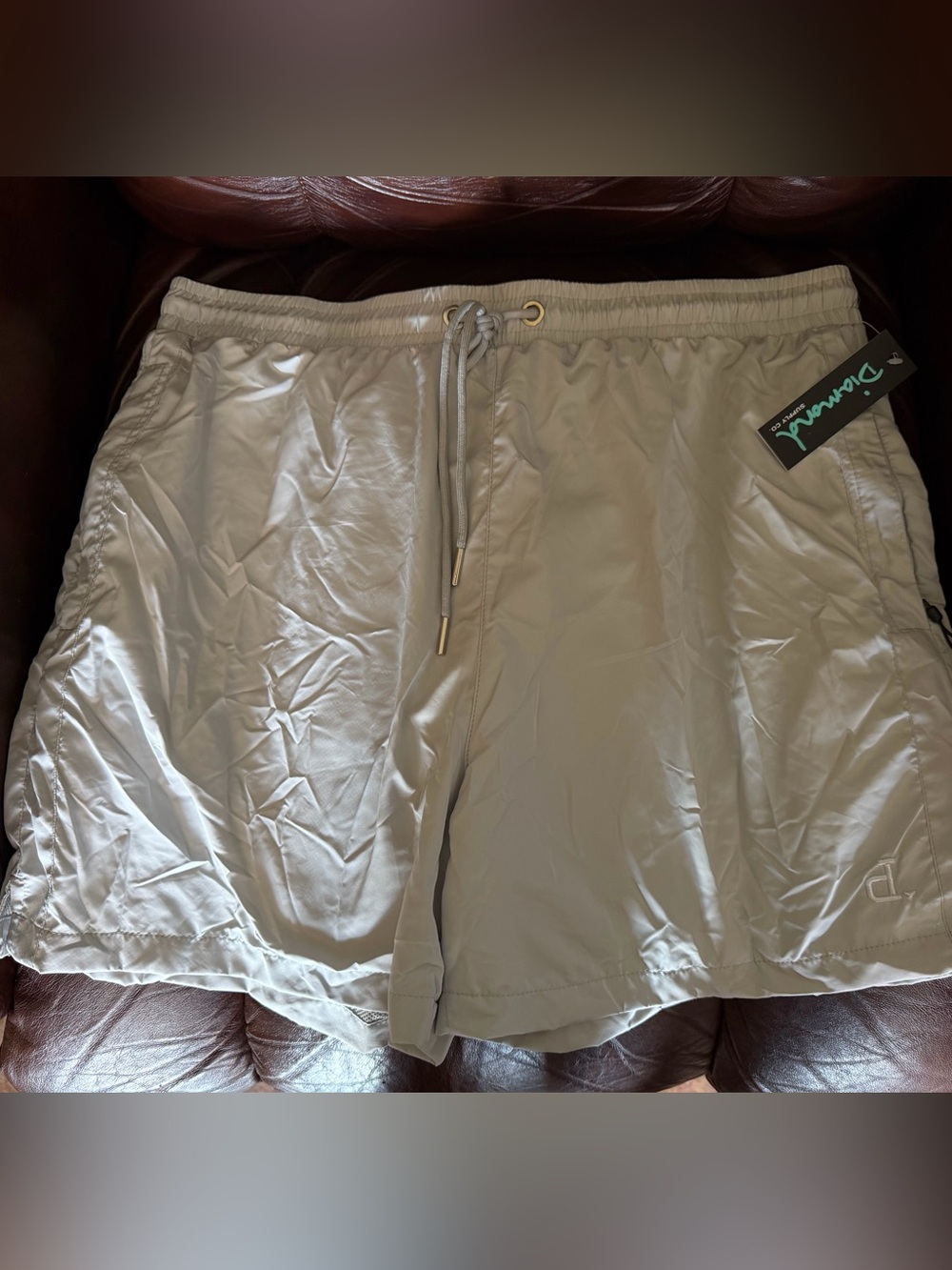 Diamond Supply Co. Pale Grey Athletic Shorts Men’s XL